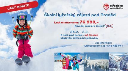 LAST MINUTE školní lyžařský zájezd